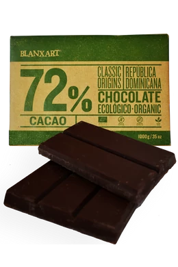 Blanxart Dominika köztársaság 72% Bio Csokoládé 1Kg pasztilla 