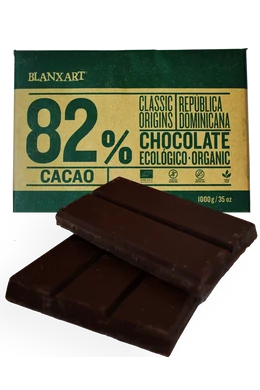 Blanxart Dominika köztársaság 82% Bio Csokoládé 1Kg pasztillás