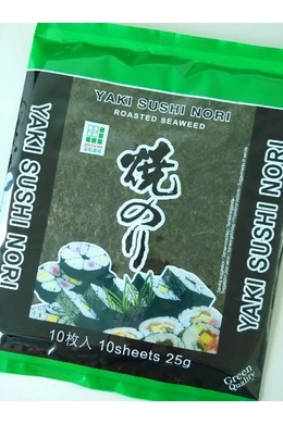 Yaki Sushi Nori pirított algalapok 25g 10 lap perforált 