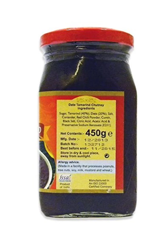 Rishta Datolyás Tamarind Csatni (Édes & Csípős) 450 g