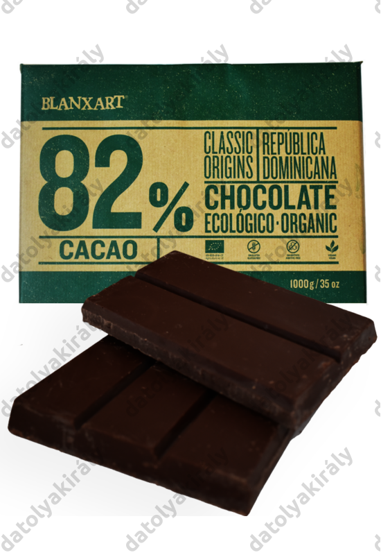Blanxart Dominika köztársaság 82% Bio Csokoládé 1Kg pasztillás