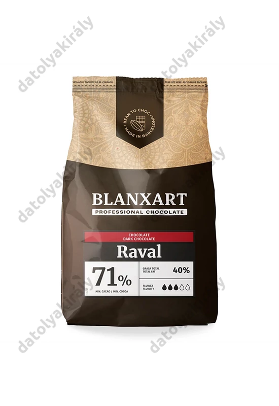 ÉTCSOKOLÁDÉ BLANXART 71% RAVAL 1 KG